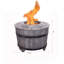 Foyer d'extérieur au feu de bois sans fumée avec couverture de tempête et doublure en acier inoxydable l 20,5 po x H 15 po