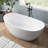 Tidal 60'' Acrylic Freestanding Tub Freestanding Soaking Bathtub-124883377