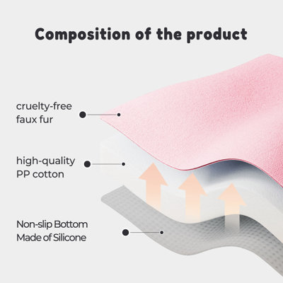Lit pour chien Calming Furniture Protector, tapis de couchage imperméable en fausse fourrure