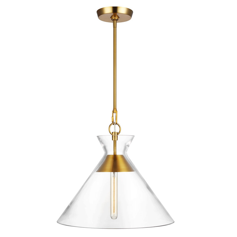 Bronsyn 1 - Light Single Pendant, Burnished Brass