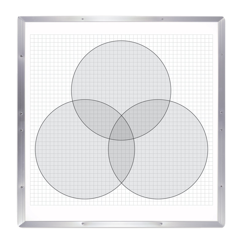 Wall Melamine Medium - 4' - 6' Whiteboard