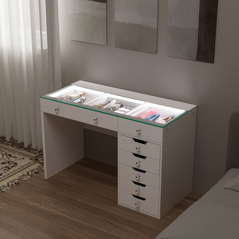 Nakeema Dressing Table with LED Lights