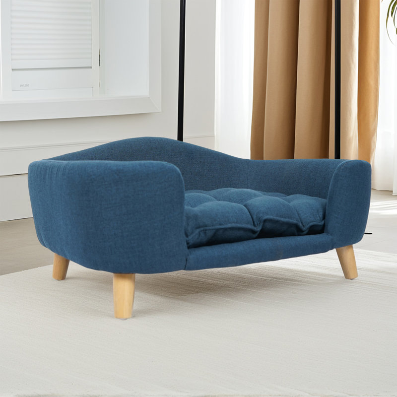 Canapé-lit en mousse de polyester (chat, chien), Bleu