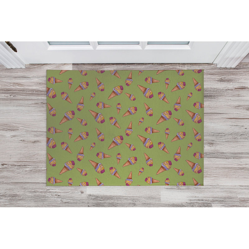 Crème glacée d'été, Herbe verte, L 48 po x L 72 po
