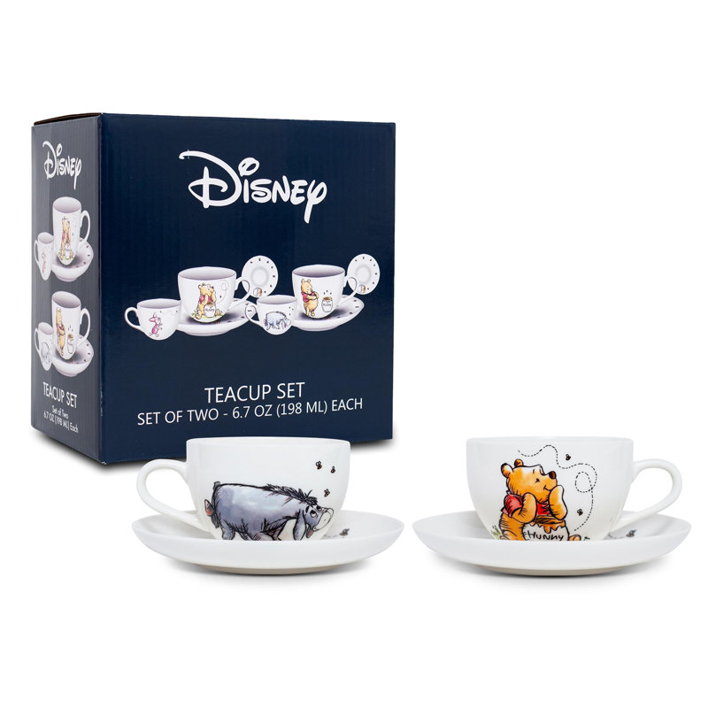 Ceramic Teacup and Saucer