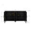 Armoire d'appoint 60 pouces avec 4 portes et tablette réglable pour un rangement polyvalent et un décor élégant-367185994