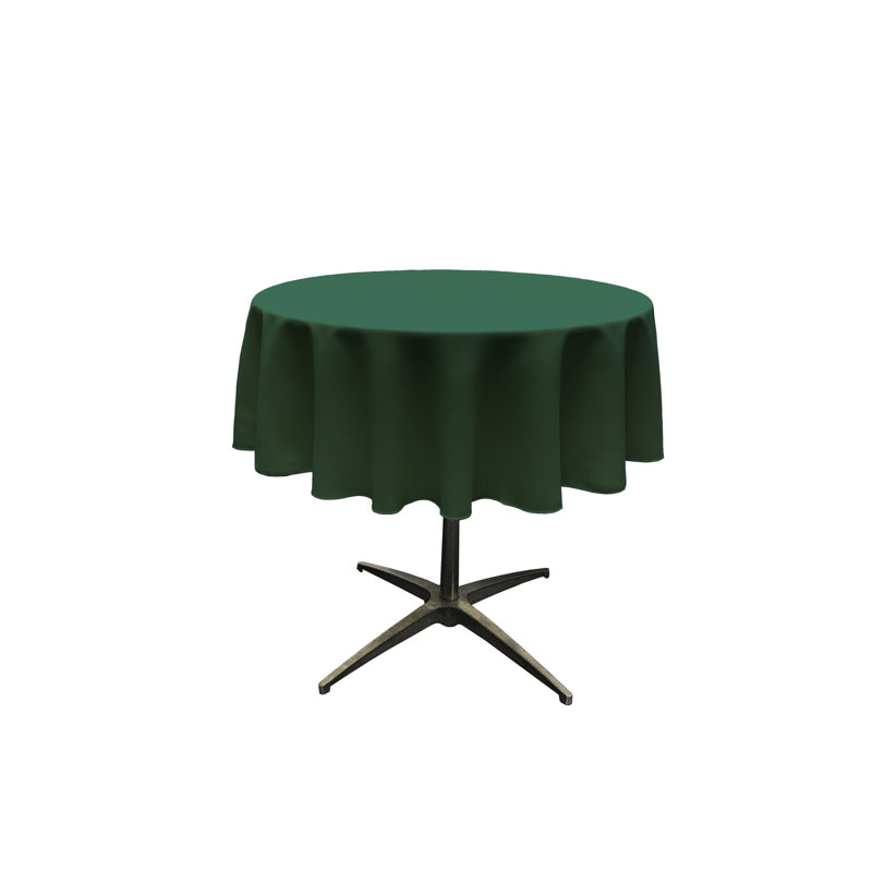 Solid Color Round Tablecloth - Basics by Wayfair™, Hunter Green, 51" Round