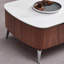 Table basse moderne minimaliste en pierre de cristal
