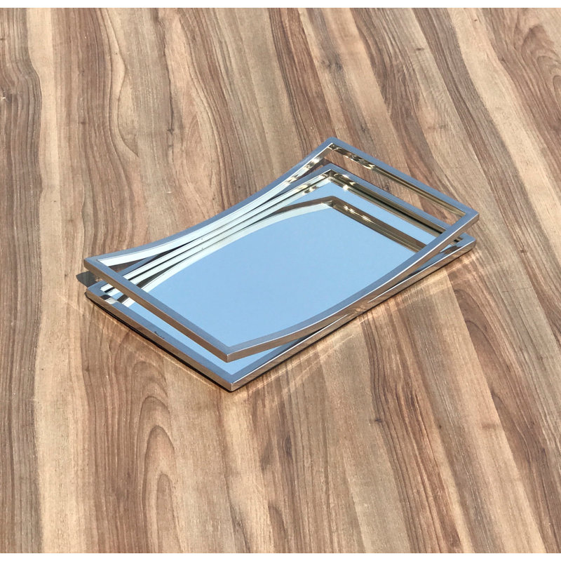 Plateau de coiffeuse à miroir