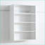 Systèmes de placard | Fixé au mur Devi modulaire avec finition chêne chaud | Blanc | Bois