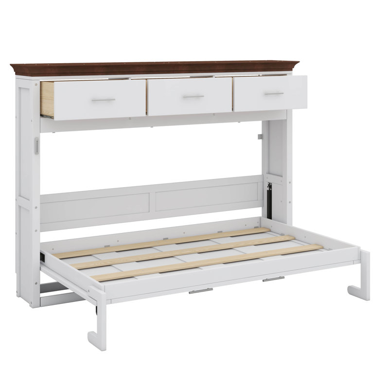 Lit escamotable simple avec tiroirs