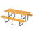 Wooden Picnic Table Outdoor Camping Dining Table With Seat-1032409838