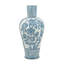 D8.1x16.9 "Vase en porcelaine à motif floral bleu et blanc