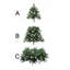 Arbre de Noël artificiel éclairé épinette blanche avec aiguilles réalistes-1009127657