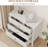 32 Inch Wide Nightstand Set Of 2, Large Nightstand With 3 Drawer, Modern End Table, Wood Beside Table For Home And Office-1852650062