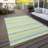 Kinslee Washable Striped Indoor / Outdoor Rug-146823963