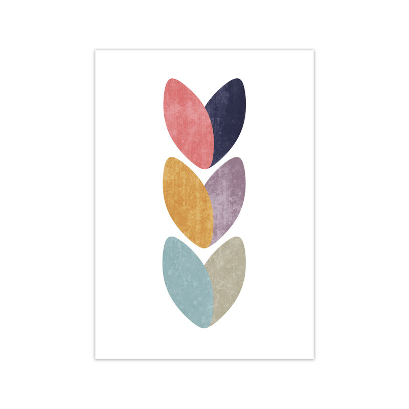 Scandinavian Hearts B - Print, No Frame, 84cm H x 59cm W x 1cm D