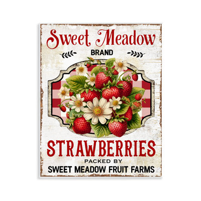  "Sweet Meadow Strawberries", art mural par Creatif Belle