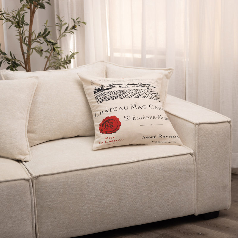Chatnoir Cotton Throw Pillow
