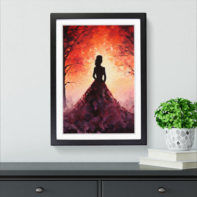 Woman Impressionism - Single Picture Frame Print on Wood