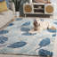 Laine touffetée à la main Jardin; Tapis d'intérieur floral en coton-117794722