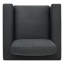 Fauteuil club pivotant rembourré Asher-118589785