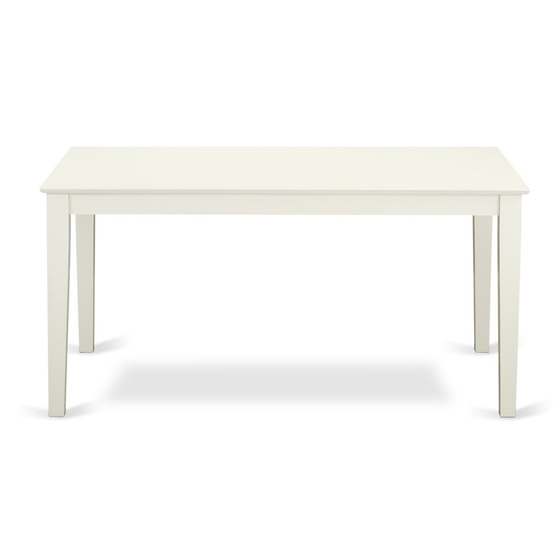 Alingtons Four Leg Dining Set, 7 Pieces: Table, 6 Chairs, Off White