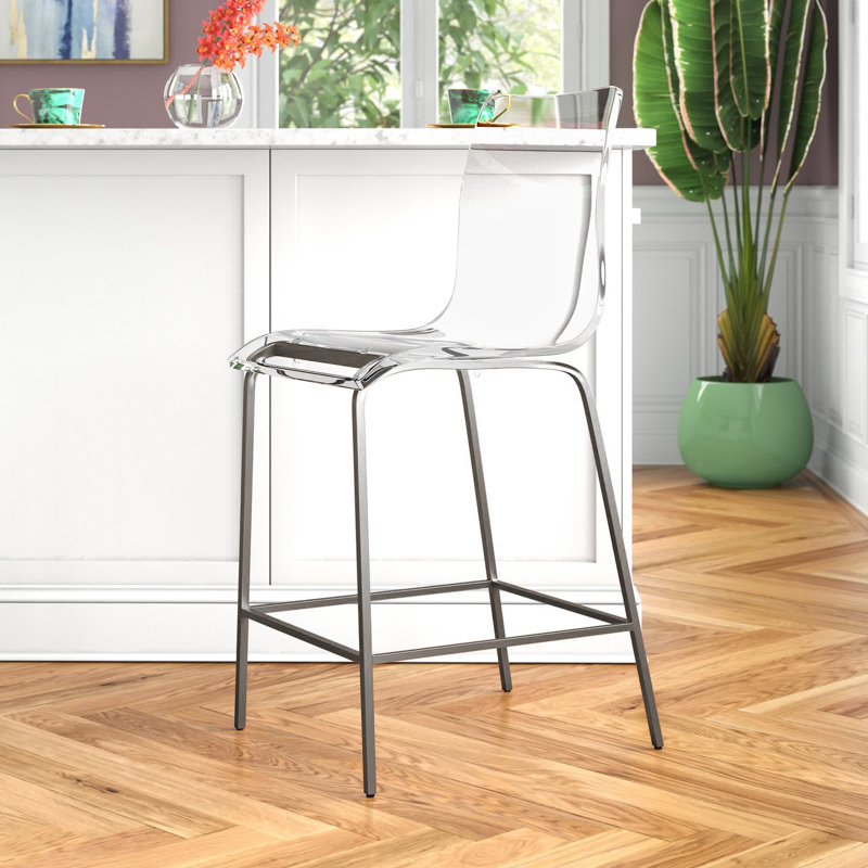 Tabouret de comptoir 25,5 po Olyver, Gris moyen