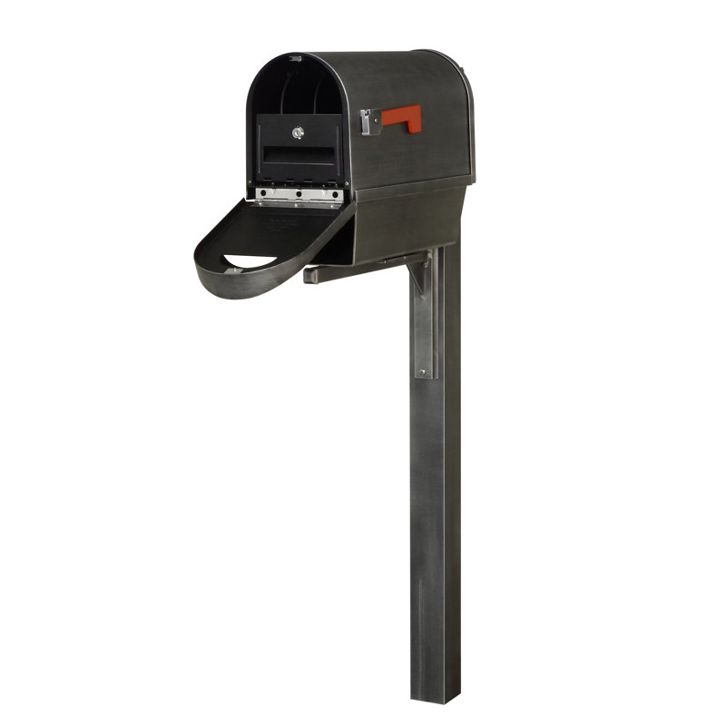 Boîte aux lettres pour piquet verrouillable