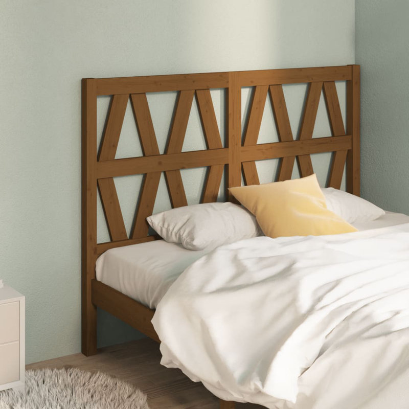 Polak Solid Wood Bed, Brown, 146 x 100 cm