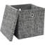 MantraRaj Square Paper Lidded Storage Box With Lids Collapsible Fabric Storage Bins Storage Basket