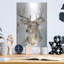 Art mural en métal luxueux «Modern Deer Mount 2» par Ethan Harper, 12 po x 16 po-101657296