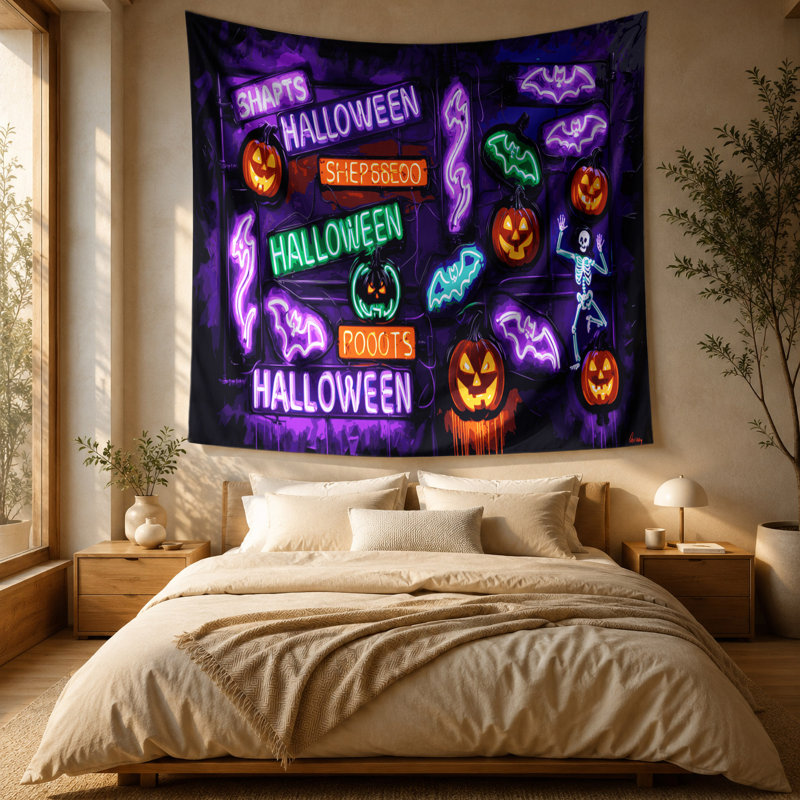 Tapisserie murale «Halloween», 51 po x 60 po