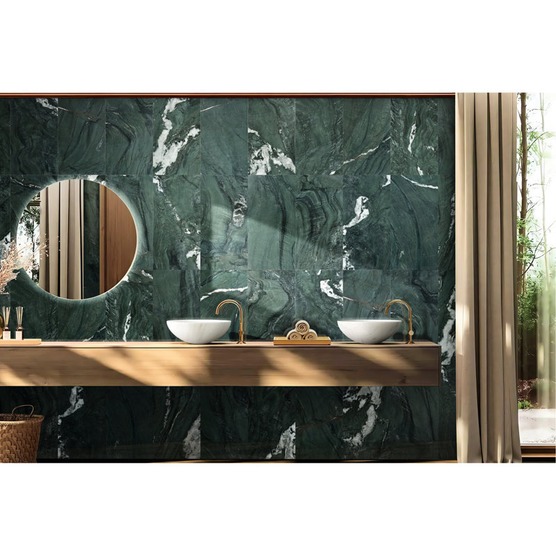 Lavabo de salle de bain semi-poli en marbre blanc de 15,7 po x 5,9 po, fonction luxueuse et pratique