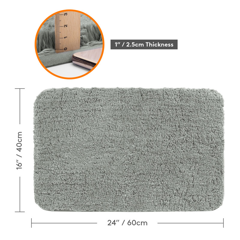 Microfiber / Microsuede Non-Slip Bath Mat