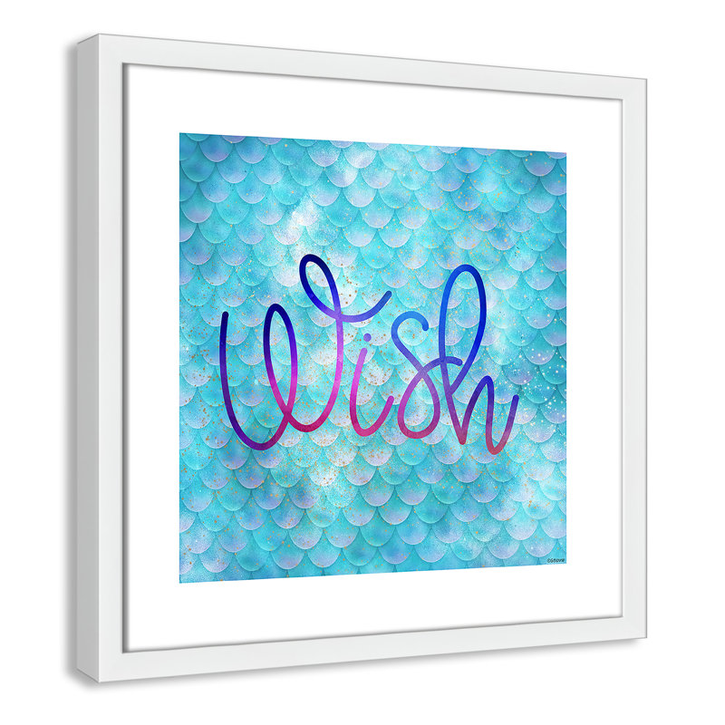 Wish Fantasy & Sci-Fi, White Framed, 17" H x 17" W x 1.19" D