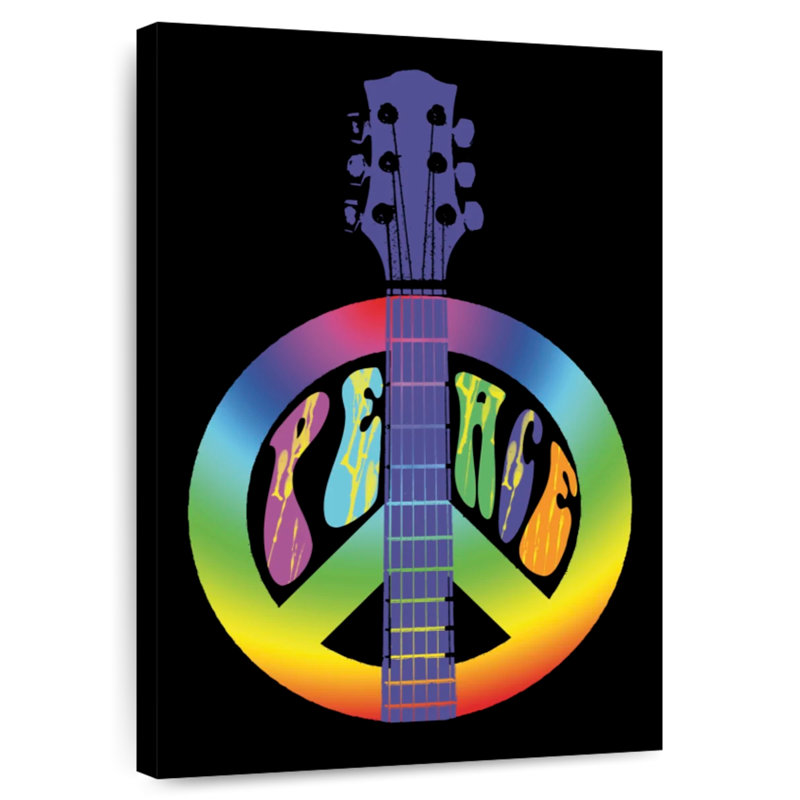 Khadjiah Peace Guitar, 36" H x 24" W