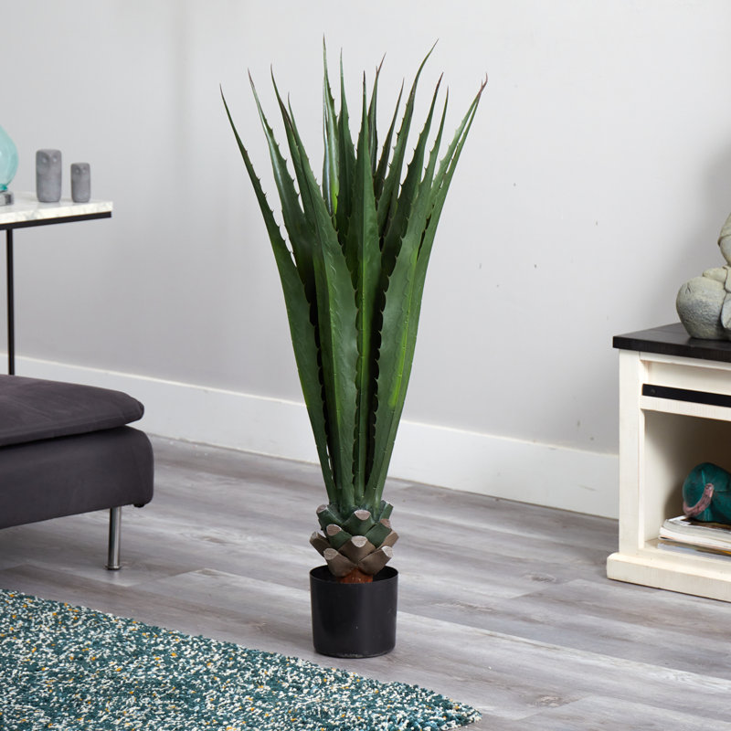 45'' Faux Agave Plant in Ceramic Planter