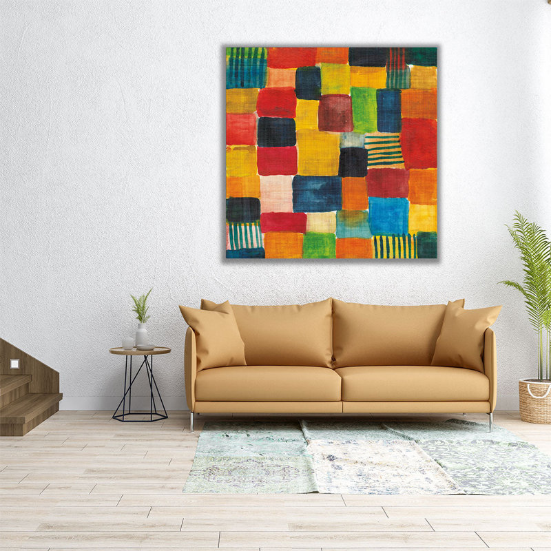 City Block II - reproduction d'art sur toile, H 40 po x l 40 po