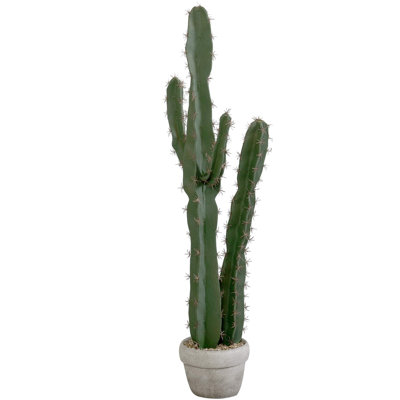 Faux 36 inch freestanding Cactus in Gray Pot