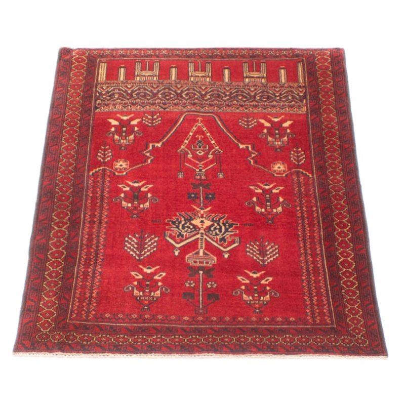 Teimani Red Rug 3'2" x 4'11"