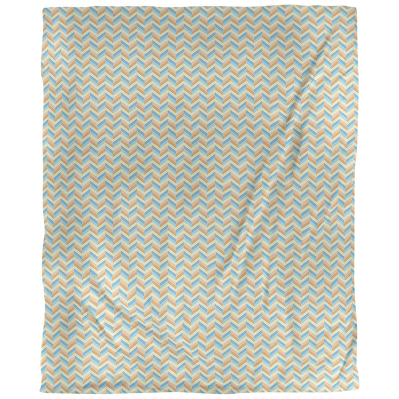 Tissu, Polyester filé, L 60 po x l 36 po, Bleu / orange