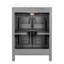 Meuble-lavabo 24 po Wexler, lavabo en céramique, tiroir rabattable, double couche, tablette réglable et charnières à fermeture en douceur pour le rangement avec évier, fabrication, rangement spacieux, portes, poignées en aluminium noir, U
