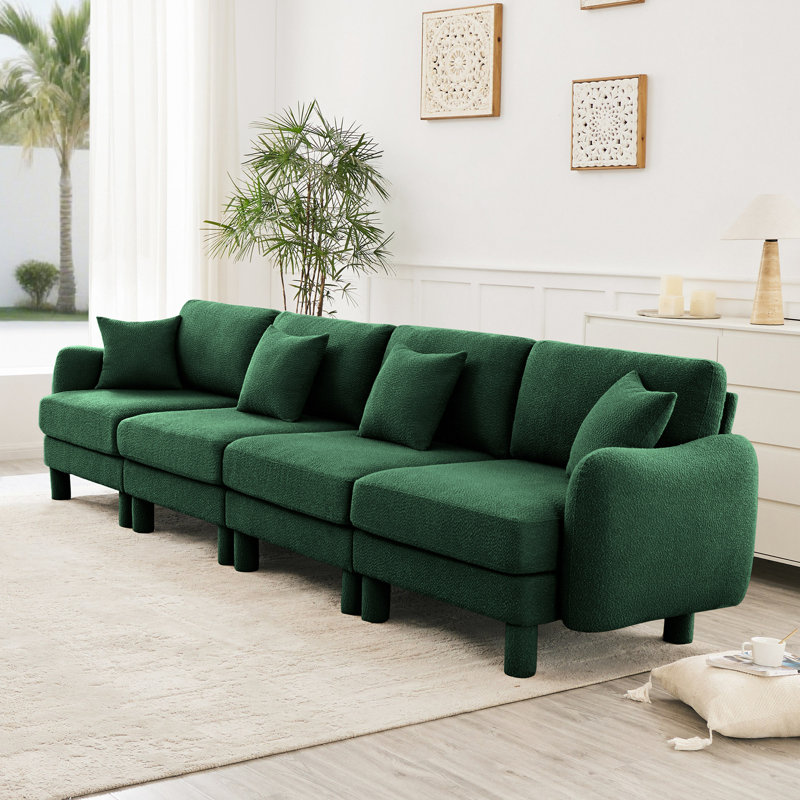 Canapé-lit Boucle, Vert