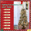 Ensemble de 4 pièces de décoration de Noël artificielle pré-éclairée (deux arbres de Noël en pot de 4 pieds, une couronne de 20 pouces et une guirlande de 9 pieds)
