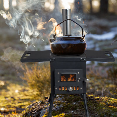 Raynna Rectangle Steel Wood Burning Chimnea