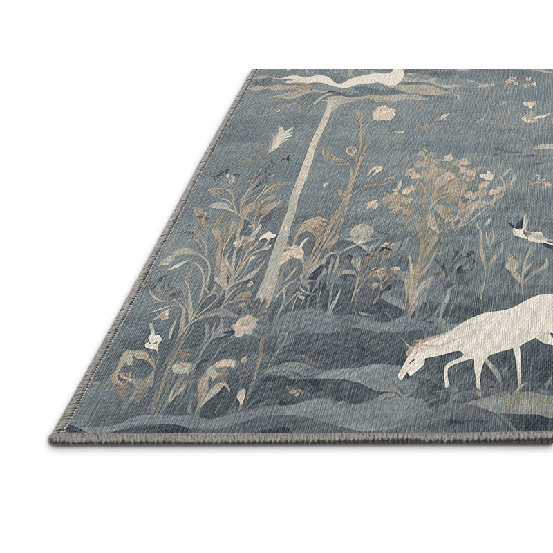 Tapis gris lavable à la machine, Tapis de couloir 2 pi x 4 pi