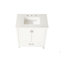 Meuble-lavabo autoportant de 30 po avec lavabo, comptoir en marbre Carrara