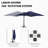 Soheir 157.48'' x 118.11'' Rectangular Lighted Cantilever Umbrella-676208623