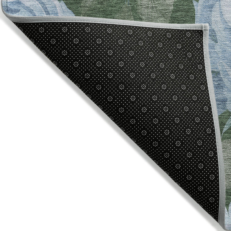 Tapis intérieur / extérieur bleu Maroque , 8 pi x 8 pi